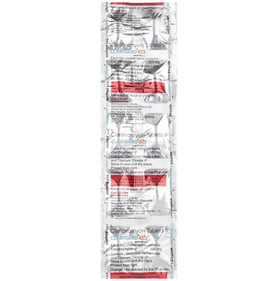 clarigard 500mg tablet 10's